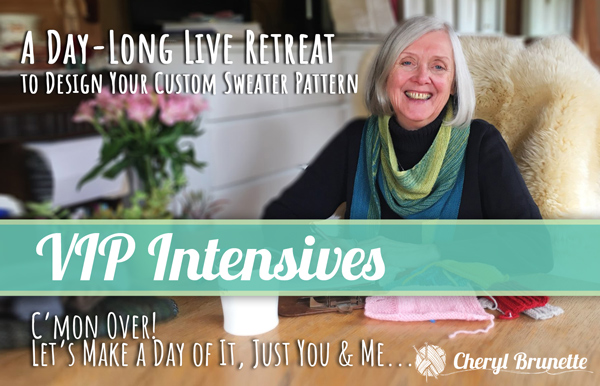 Join Me for a VIP Session | C'mon over and let's design your custom sweater pattern together...
